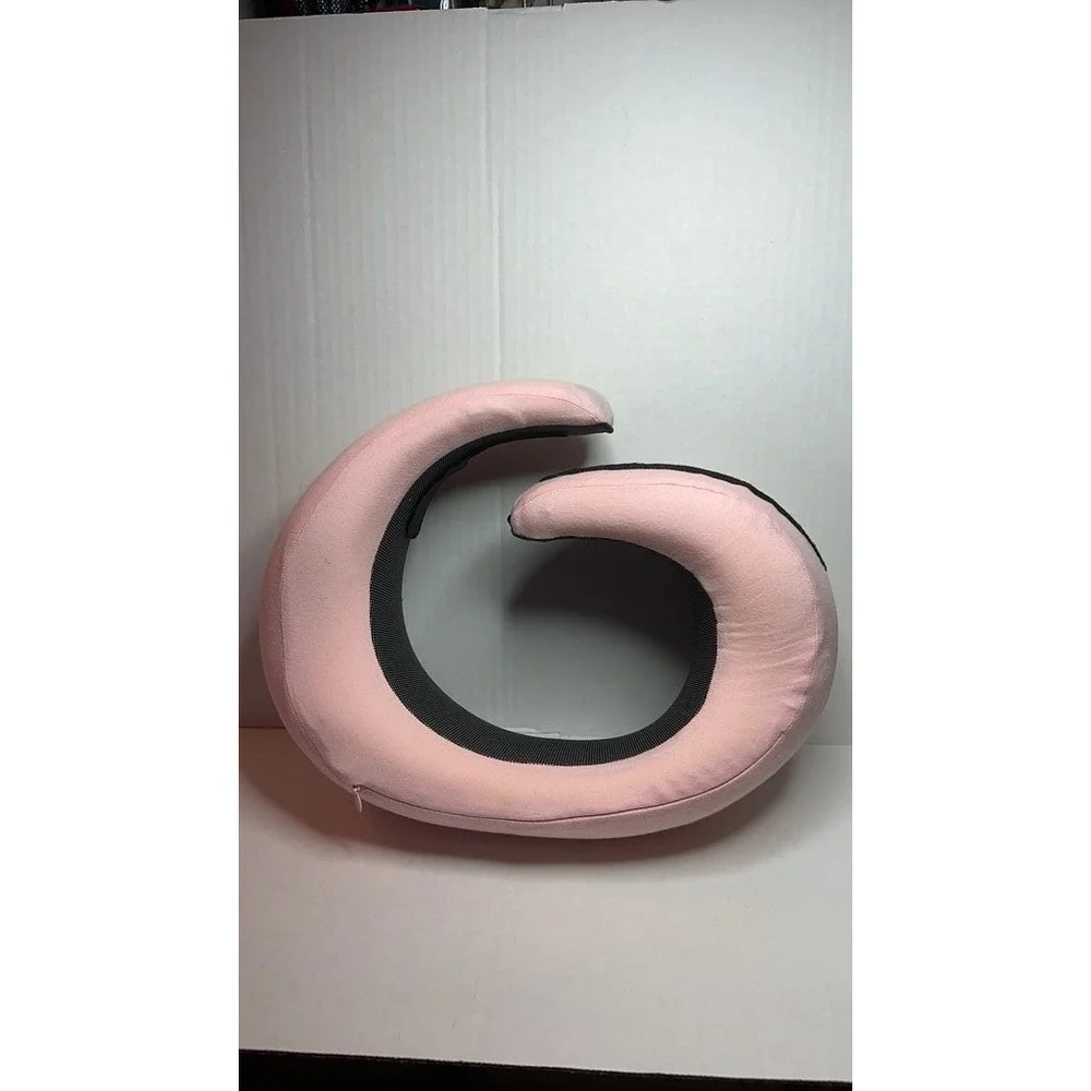 Ergonomic Pink Neck Pillow